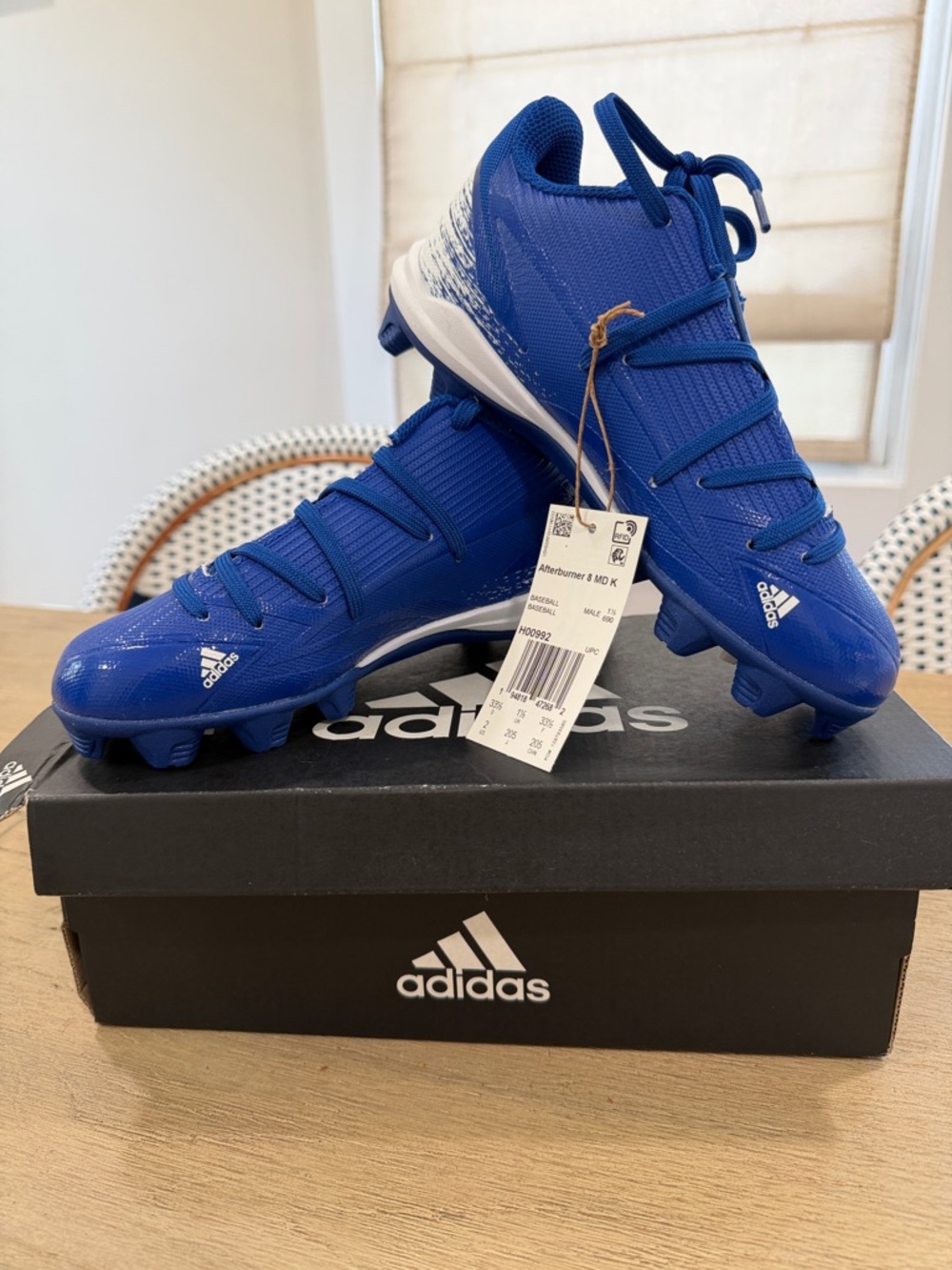 adidas Afterburner 8 MD K kids Baseball Cleats